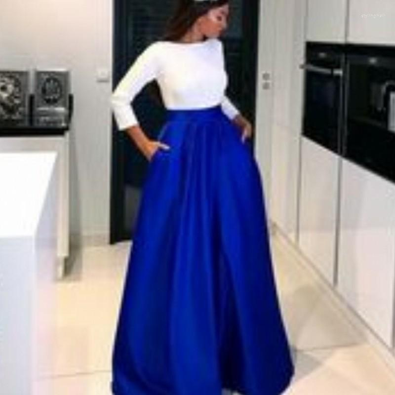 

Party Dresses Woman Prom Evening 2023 Night Celebrity Long Elegant Plus Size Arabic Formal Dress Gown, Navy blue