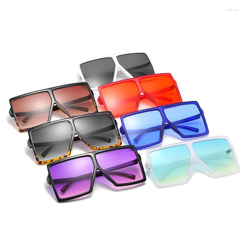 

Sunglasses 2023 Square Oversized Glasses Fashion Colorful Eyeglasses Womens Shades UV400 Vintage