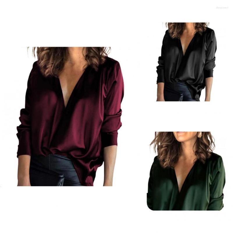 

Women' Blouses Gorgeous Spring Shirt Pullover Long Sleeve Lady Top Simple, Blue