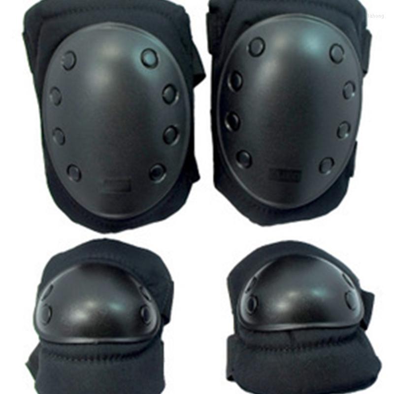 

Knee Pads Sports Kneecaps Outdoor And Elbow Pad Cycling Protective Gear Set Tactical Items, Black