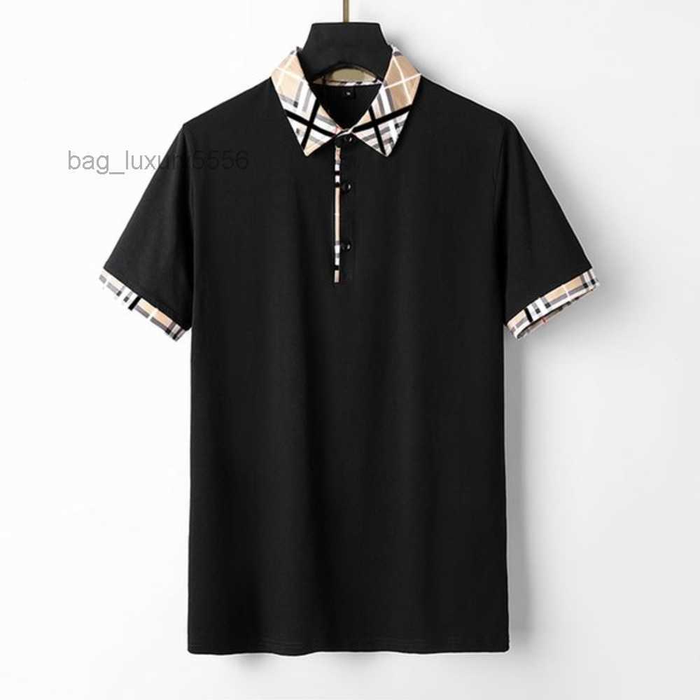 

New designer Men's T-Shirts fashion casual high-grade 100% cotton breathable wrinkle resistant slim commercial clothing street lapel short sleeve clothes M-3XL, Style no.1