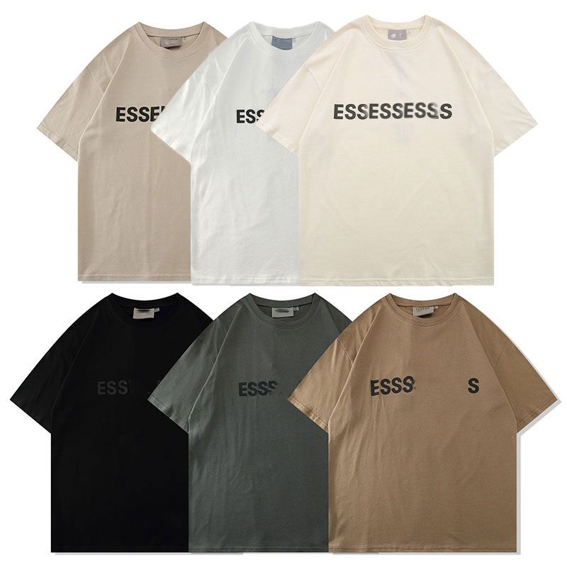 

Mens Designer Essent T-shirt Top Tees 2023 Summer Print Letters Loose Hip Hop Trend Essentails Tshirts Fashion Casual Short Sleeve Essentiel Fashion Puyg