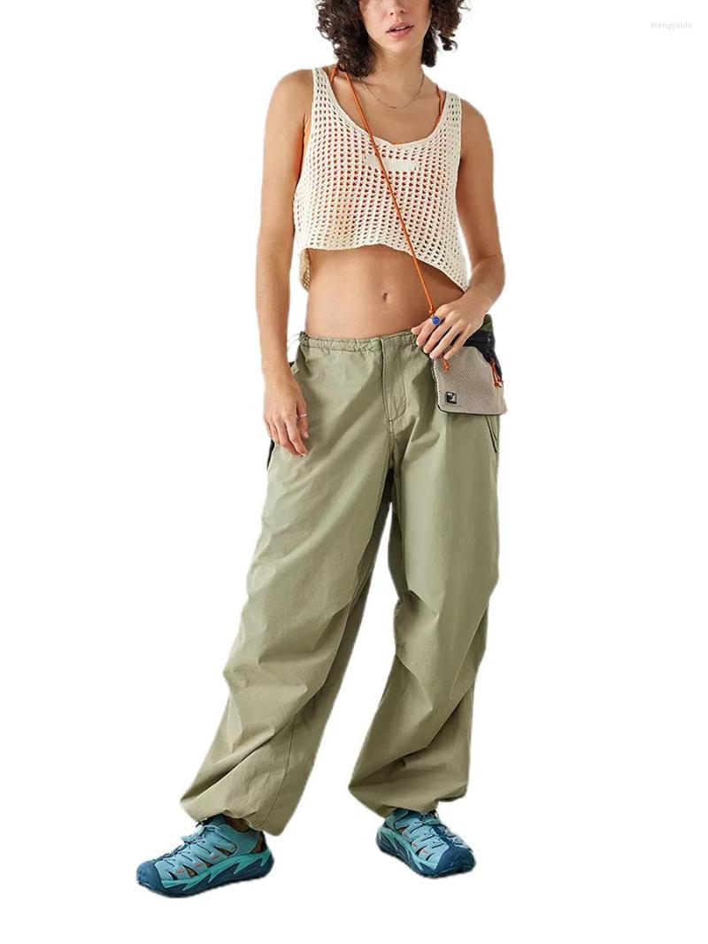 

Women' Tanks Women Tank Top Sleeveless Scoop Neck Crochet Hollowed Loose Summer Casual Vest Tops, Apricot