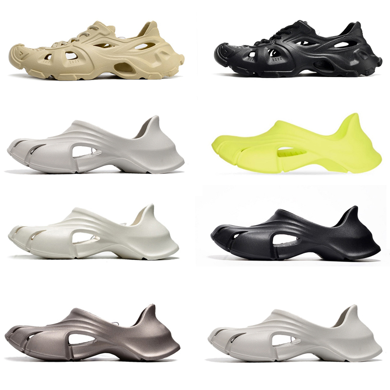 

Men Women Designer Slippers Sandals Slides Slip-On Flip Flops Triple Black White Grey Yellow Sail Yellow Mens Lazy Cool Slipper Slide Sandal Shoes 36-45, Color#1