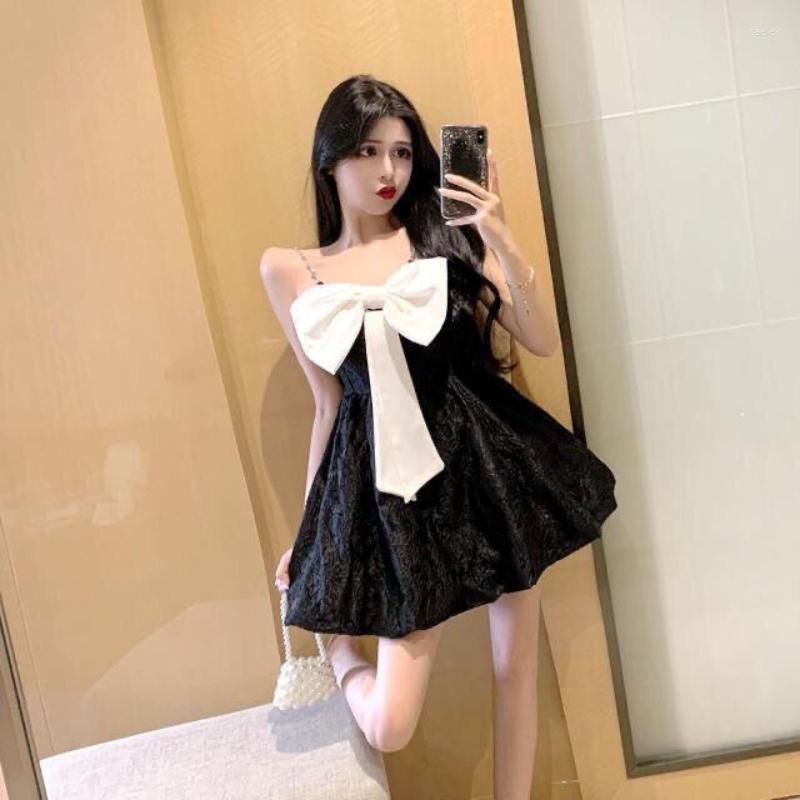 

Casual Dresses Black Summer Dress Korean Fashion Spaghetti Strap Backless Mini For Women Party Sexy Vestidos 2023 Women's Q399, White