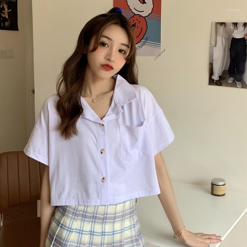 

Women's T Shirts Woman Tshirts Short Top Women's Summer Sleeve Loose White Shirt Tops Mujer Camisetas, White-1