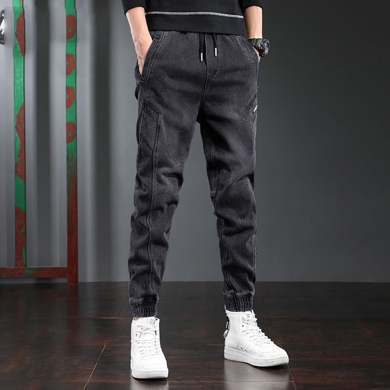 

Men's Pants Winter Jeans Men Black Slim Fit Stretch Pants Jeans Casual Trousers Male Plus Size 4XL 5XL 230414