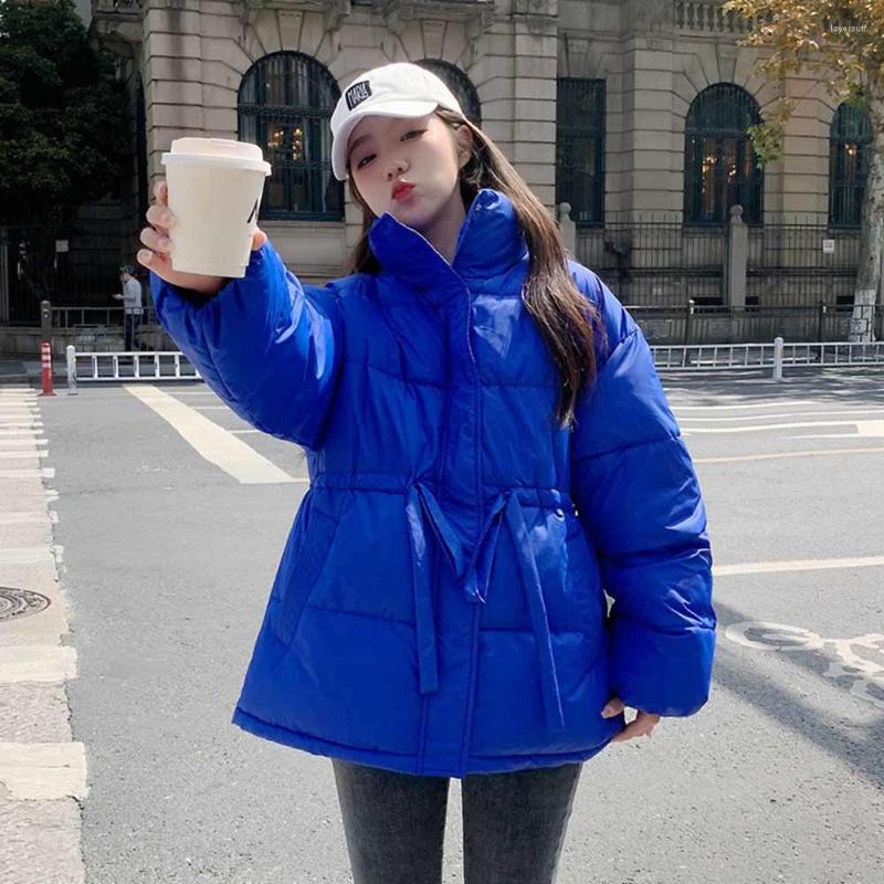 

Women' Trench Coats Drawstring Waist Long Sleeve Loose Padded Jacket For Women Winter Streetwear Lady Warm Pockets Outwear Top 2023, Black