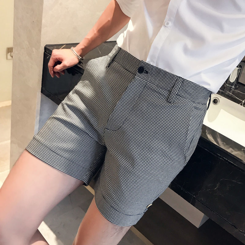 

Men's Shorts Men Shorts Dot Pattern Korean Fashion Summer Pants Men Casual Streetwear Bermuda Shorts Slim Fit Trend Summer 230414, Beige