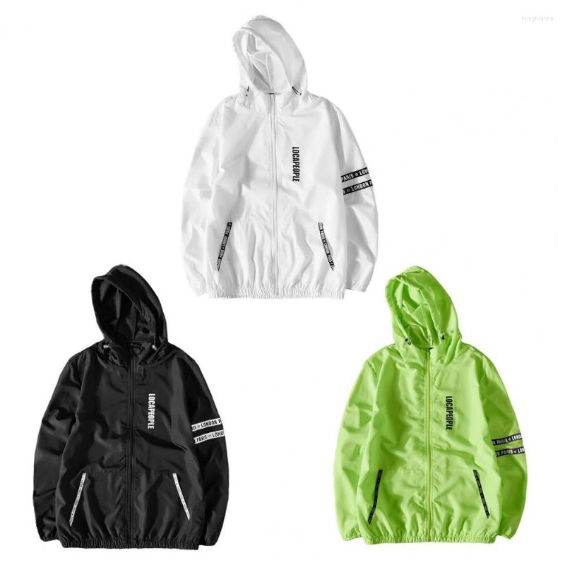 

Men's Jackets Trendy Travel Sports Cycling Coat Men Letter Print Sweat Absorption, Black