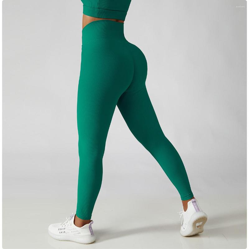 

Active Pants Workout Leggings Women Gym Yoga Seamless Sport Stretchy High Waist Athletic Exercise Fitness Activewear, Green