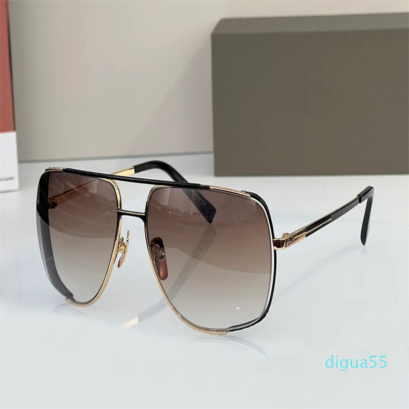 

Gold Metal Sunglasses for Men Gold Brown Gradient Sun Glasses Runway Sunnies Designer Sunglasses