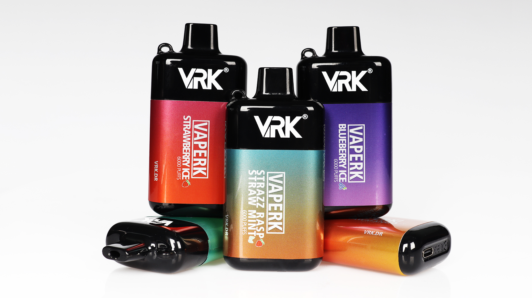 

Stocks in USA, Authentic VRK vaperk 6000puffs Disposable vape,mesh coil ,big cloud,smooth throat hit,top quality