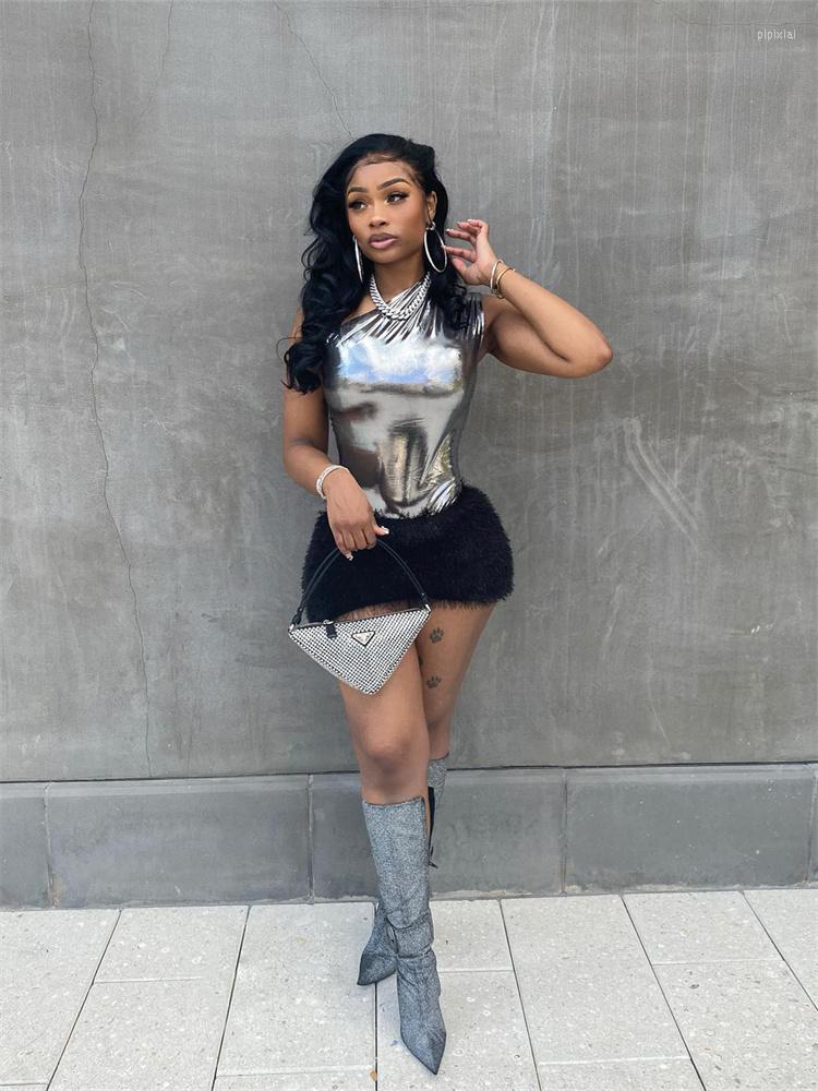 

Work Dresses Summer Sexy 2 Two Pieces Dress Sets Skirts One Sleeve Tops Black Matching Stretchy Slim Mini Blue Fashion 2023, Red