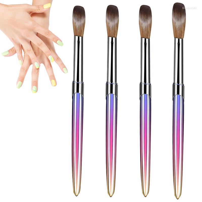 

Nail Art Kits Metal Brush Set 4PCS Brushes For Acrylic Application Drawing Ombre Manicure Tools Home