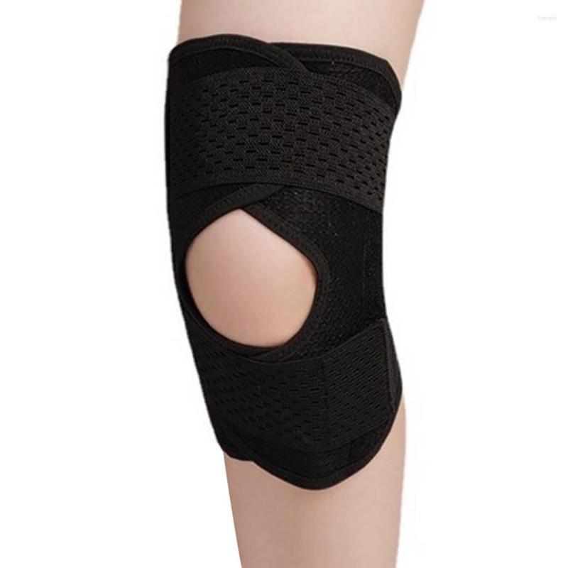 

Knee Pads 1/2/3/5 Brace Professional Joints Protector Women Adjustable Supple Fixed Band Basketball Gear Sports Black/Left Foot/XL