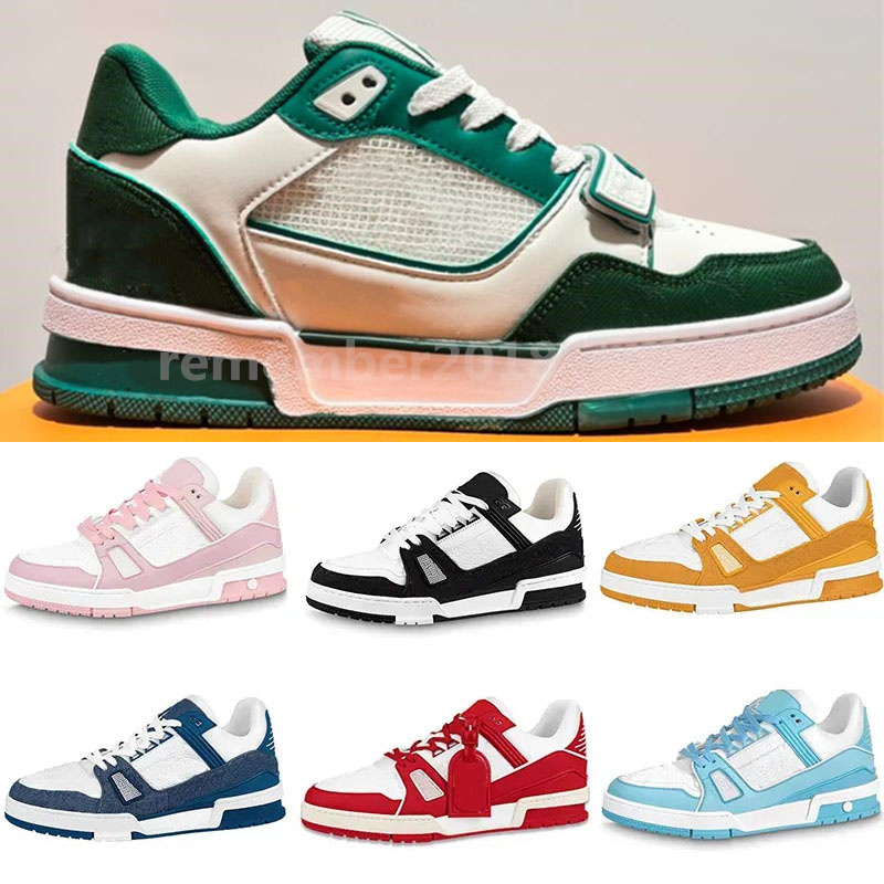 

Luxury Fashion Designer Virgil Casual Shoes Women Men Calfskin Leather Ablohs Plat-form Sneaker White Green Red Blue Letter Oink Low Mens Trainers Sneakers RB14, # 2