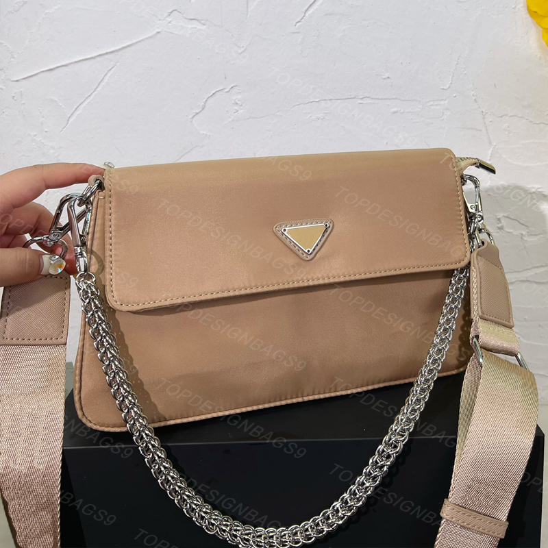 

Classic Deisgner Bag For Women Hobo Underarm Fashion Crossbody Shoulder Baguette Bags Lady Luxury Handbag Nylon Tote Bag, No.1 black