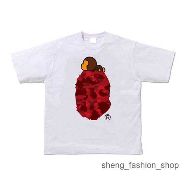 

Bathing ape Designer Luxury Apes Classic Mens and Womens t Shirt Hip Hop Shark Top Summer Breathable Versatile High Street Trend Tees 2 91U8, 12