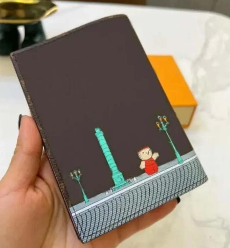 

2023 Passport Holder Coin Purses Christmas VIVIENNE Travel HOLIDAYS New Fashion Designer Women Handbags Clutch Credit Card Holders Limited Sale Genuine Leather