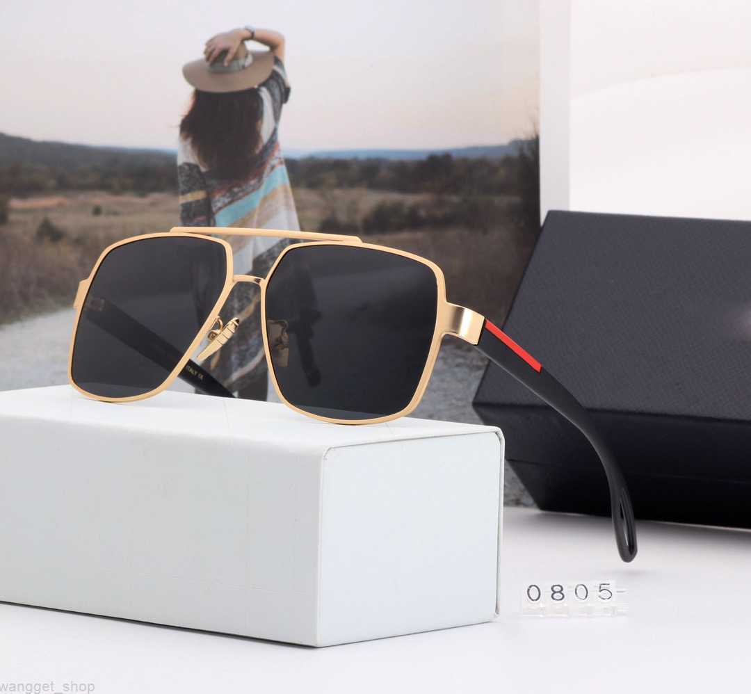 

Fashion Retro Polarized Luxury Mens Designer Sunglasses TR90 Rimless Classic 0508 Gold Plated Square Metal Frame Brand Sun Glasses Eyewear glass