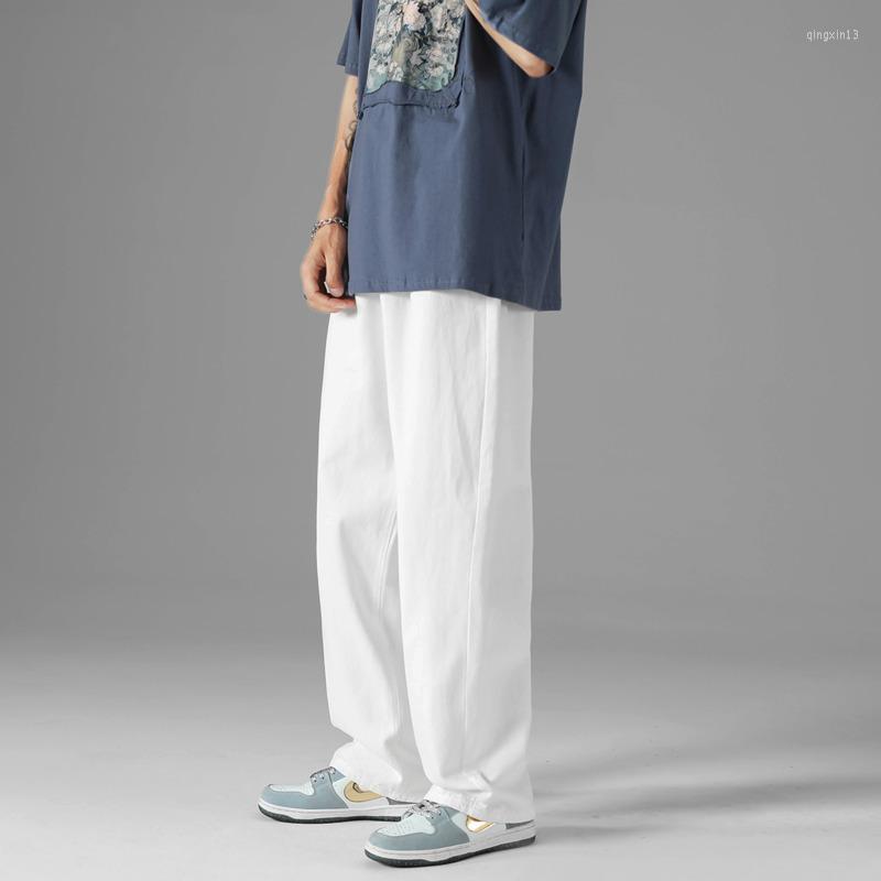 

Men' Jeans White Blue Black Baggy Men Fashion Oversized Wide Leg Mens Streetwear Hip-hop Loose Straight Denim Trousers