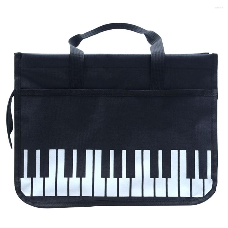 

Evening Bags Phones Student Music Thickened Messenger Books Shoulder Bag Large Capacity Wear Resistant Oxford Cloth Piano Keys Zipper, Picture shown