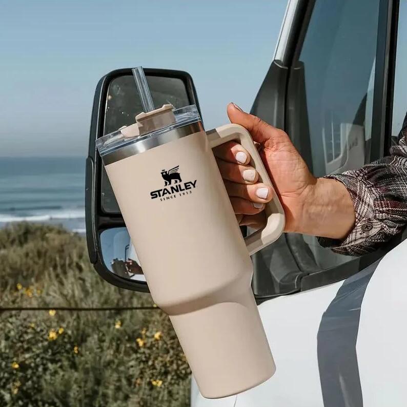 

40oz Stenley with Logo Tumblers With Handle Insulated Mugs With Lids and Straws Stainless Steel Coffee Tumbler Termos Cups