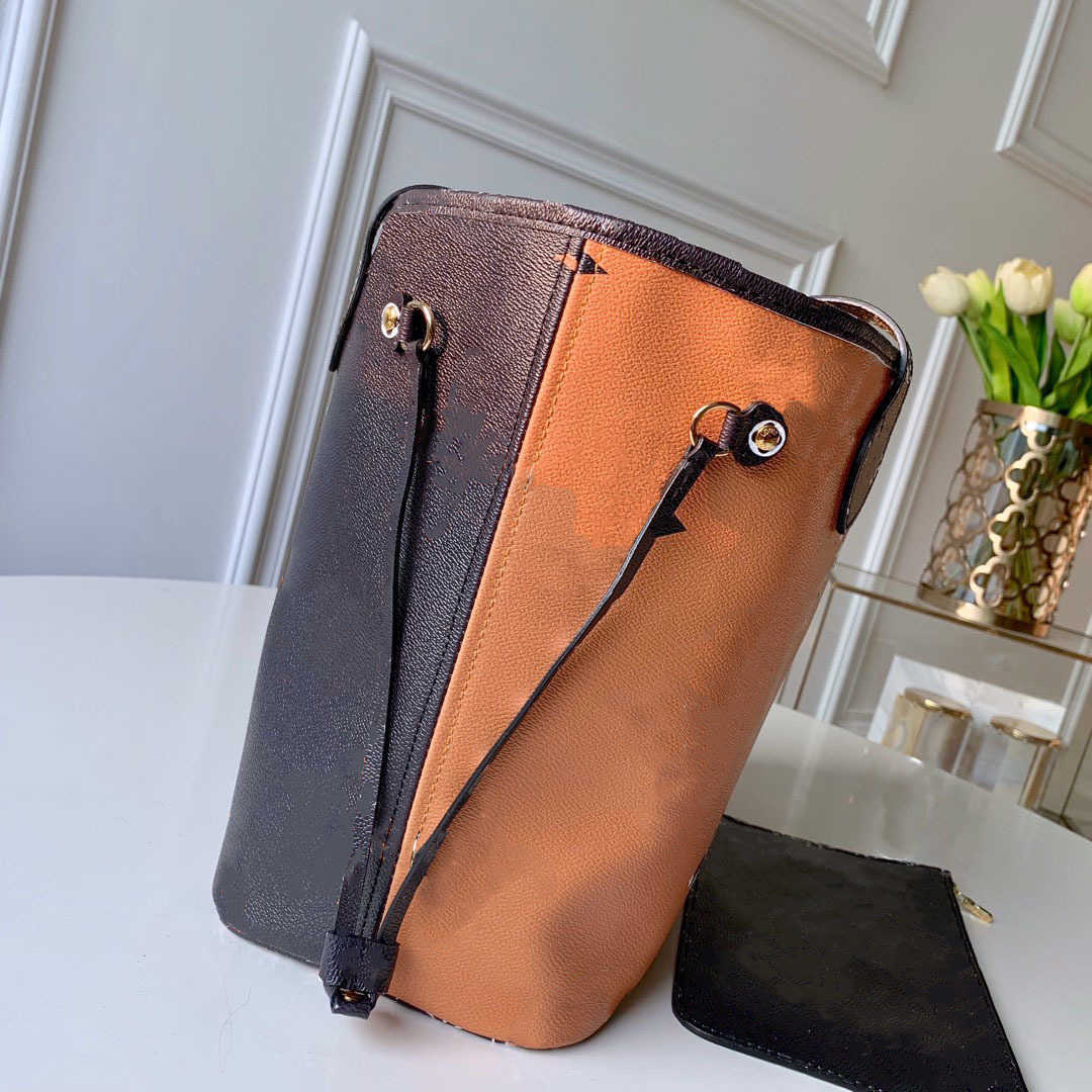 

Designers bag tote bag Super soft leather handbag clutch handbag shoulder crossbody package luxury bradn designer bag messenger packages tote bag, Black with brown