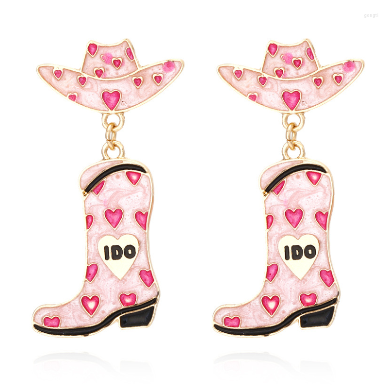 

Dangle Earrings Fashion Cute Heart-shaped Hat Boots Dabgle