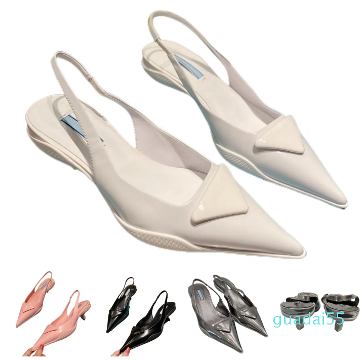 

Sandals famous Summer Sliders With Correct Soft Cow Leather Shoes D Orsay Slipper Toe Ladies Shoes Wholesale Price have box Size 35-41