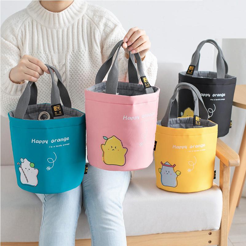 

Fashion Round Contracted Waterproof Oxford Bags Portable Thermal Lunch Bag Aluminum Membrane Insulation Cooler Bag, Please leave a message