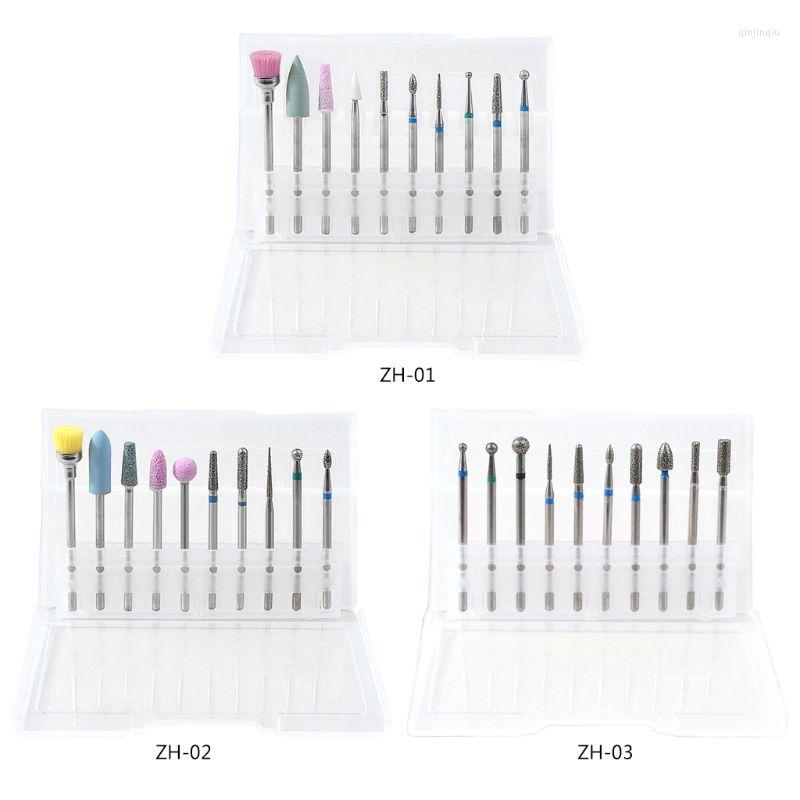 

Nail Art Kits 10 Pcs Polishing Mill For Head Alloy Brushes Ball Manicure Grinding Machine E74C
