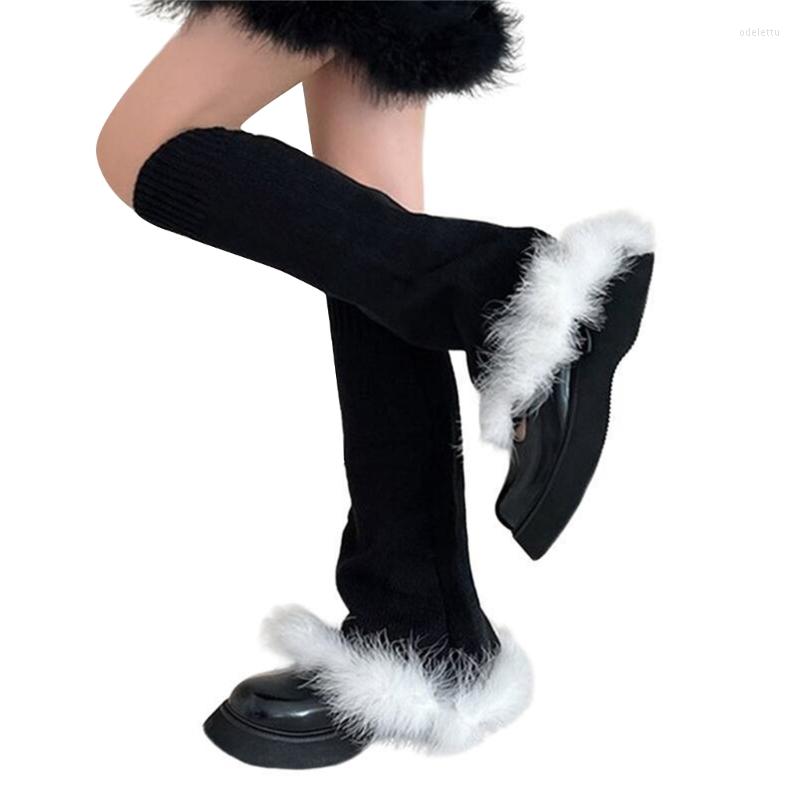 

Women Socks Winter Warmer Socking Knit Warm Boot For Cosplay, Black