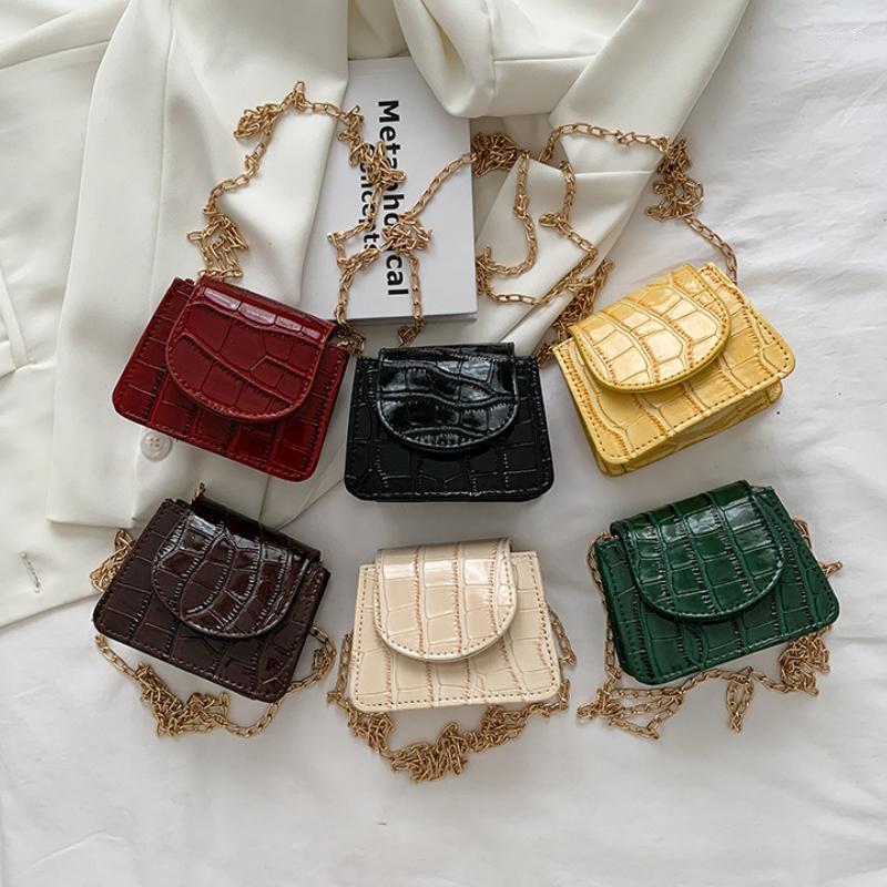 

Evening Bags Women Shoulder Handbags Stone Pattern Pu Leather Trend Designer Chain Hasp Coin Purse Mini Single Square Bag, Beige