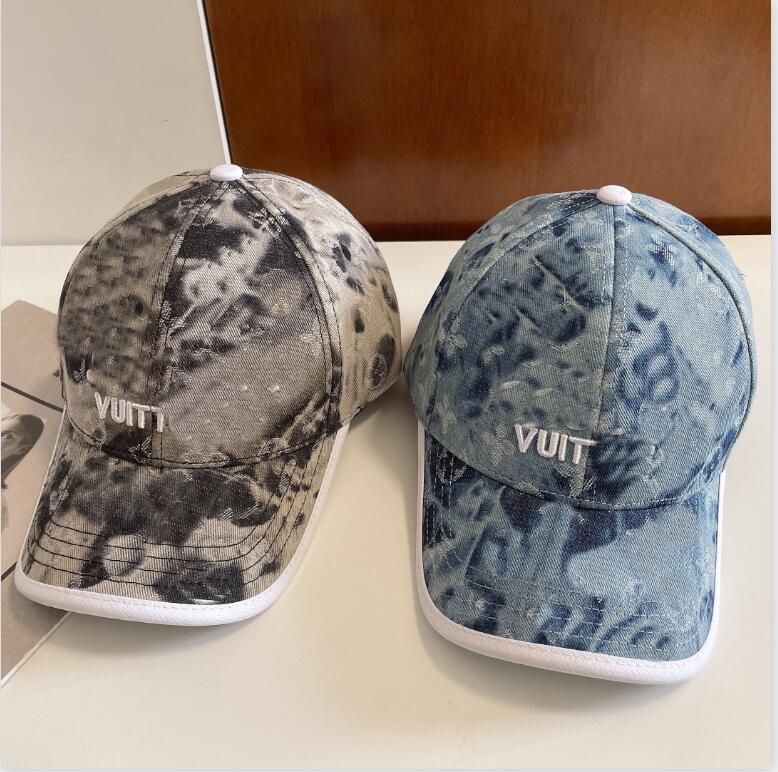 

23ss New Fashion Men Women Brand Desinger Letter Ball Caps PU Leather 4 Seasons Adjustable Luxury Embroidery Baseball Hats Outdoor Sun Hats, Blue