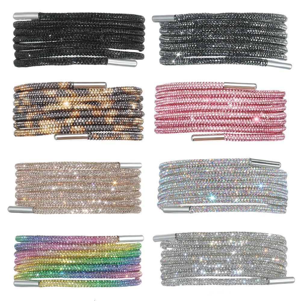 

Shoe Parts Accessories 1Pcs Luxury laces Diamond Laces Sneakers s DIY String Round lace 100 120 140 160CM 230414