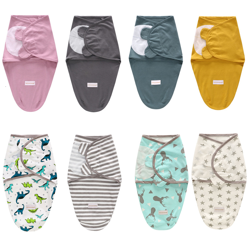 

Sleeping Bags baby sleeping bag born envelope wrap swaddle soft 100% cotton 06 months sleep blanket 230413