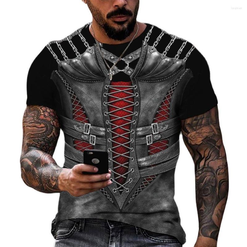 

Men's T Shirts Summer Medieval Armor Men's T-shirts Funny Round Neck Polyester Loose Short-Sleeved Tops Casual Tees Oversized Shirt For, A01-dy00843
