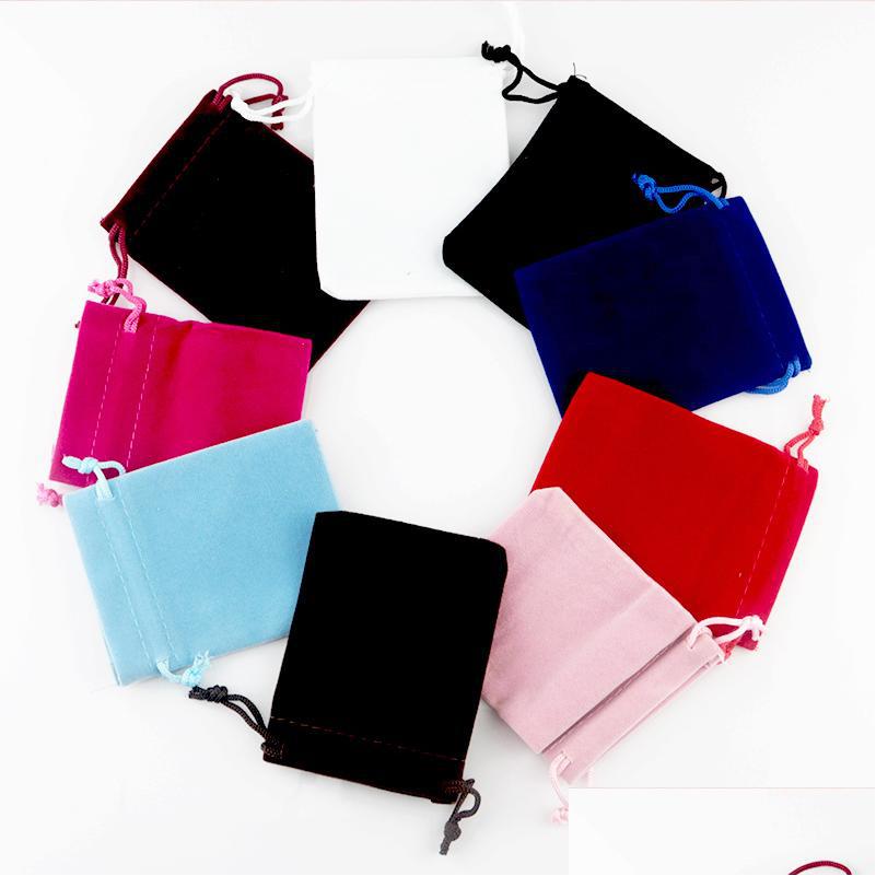 

Jewelry Pouches Bags Colorf Soft Veet Dstrings Bag Package Christmas Boutique Packaging Gift Pouches Drop Delivery D Dhgarden Dheuk