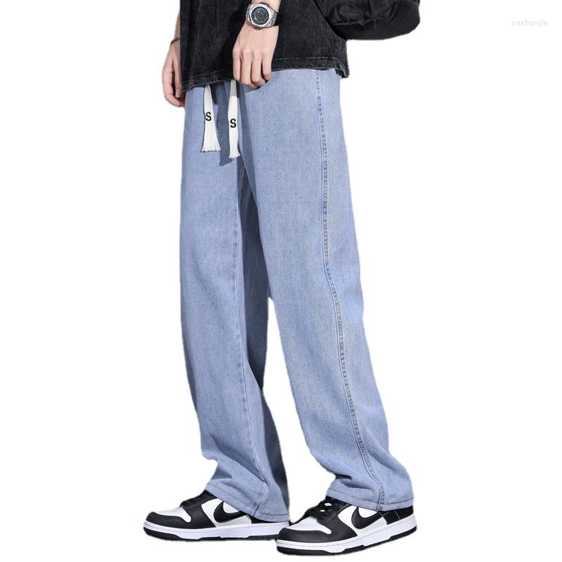 

Men's Jeans Men's Spring And Summer Autumn Casual Loose Solid Fashion Long Trousers For Men Graphic Clothing, Gray