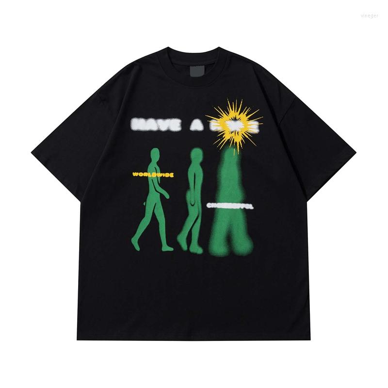 

Men's T Shirts 2023 Fashion Funny Abstract Character Print Shirt Punk Tees Harajuku Male Vintage Graphic Tops Hip Hop Streetwear Men, Black