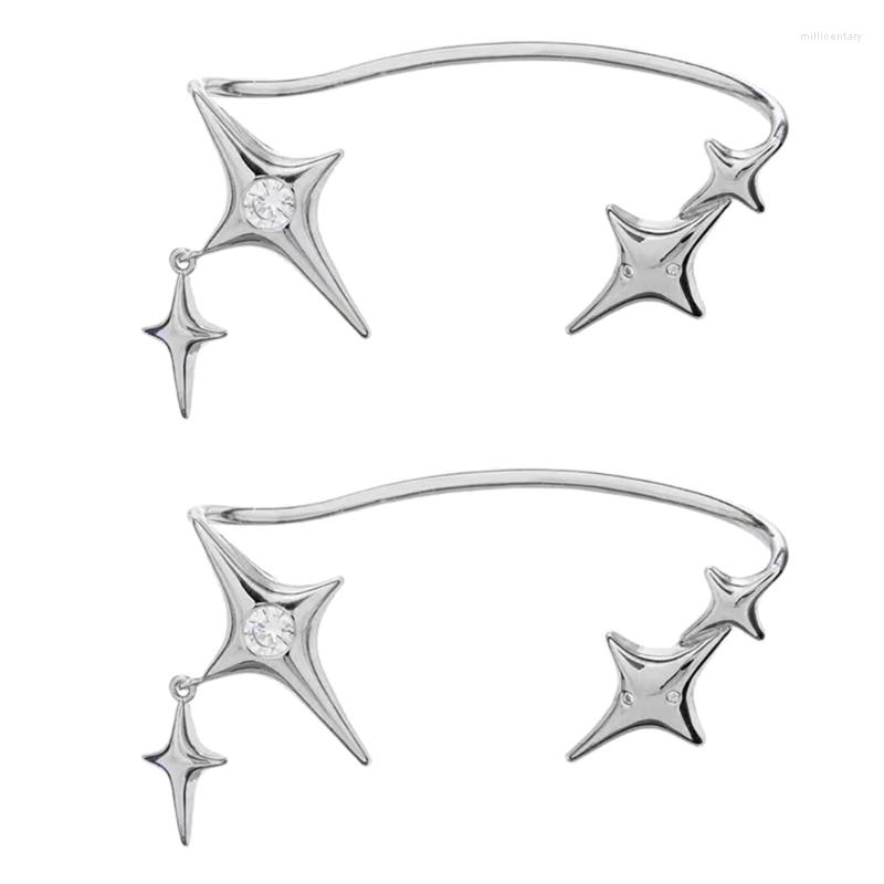 

Backs Earrings Star Clip Statement Cartilage Jewelry Earcuffs Wrap DropShip