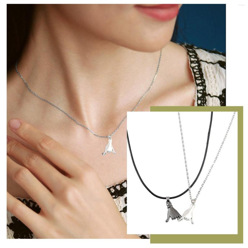 

Chains Woman's Jewelry Men Chain Necklace Hook Pendant And Women Friendship Couple Card Envelope Set