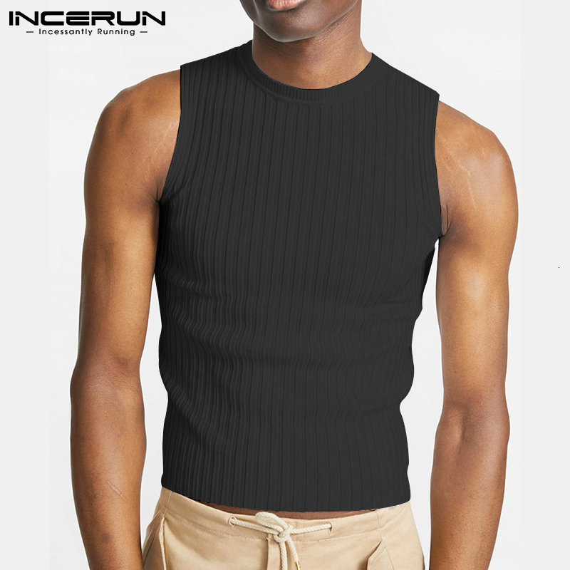

Men's Tank Tops INCERUN Solid Color O-neck Sleeveless Breathable Casual Vests Streetwear Skinny Leisure Clothing S-5XL 7 230414, White