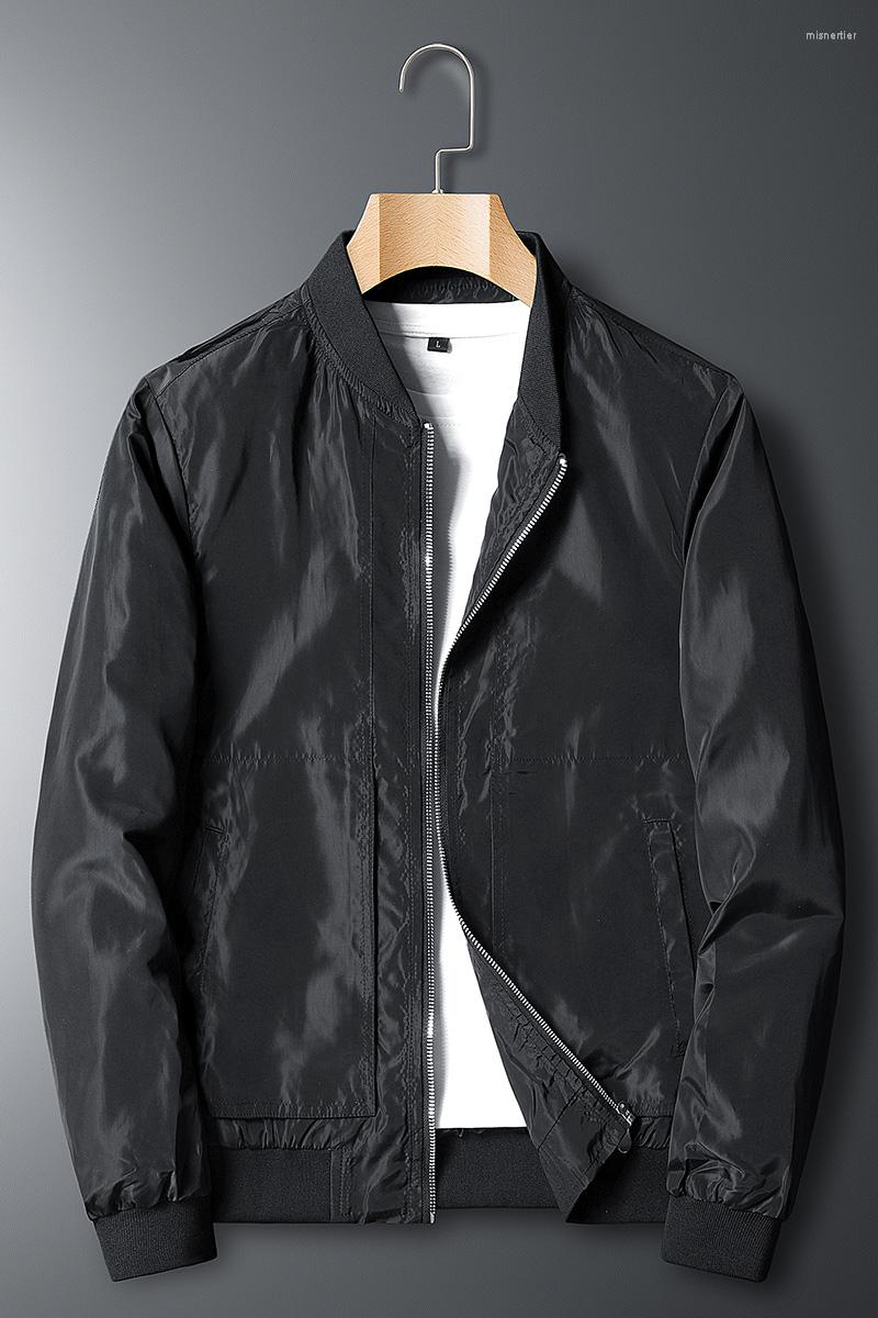 

Men's Jackets Military Bomber Racing Jacket Men Casual Air Pilot Cargo Zipper Baseball Flight Coats Windbreaker Riding Clothing Waterproof, Gray