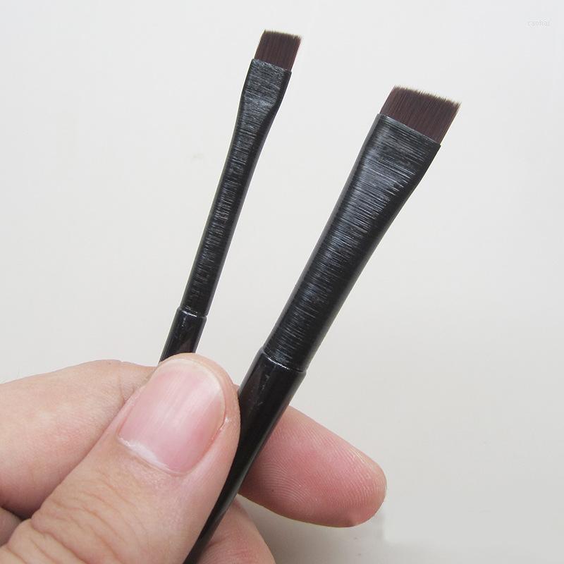 

Makeup Brushes Ultra-thin Portable Brush Eyeliner Eye Linerbrush Flat Blade Head Bevel Very Fine Eyebrow Rab