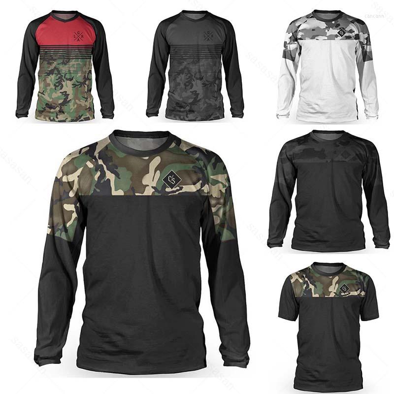 

Racing Jackets Motorcycle Loose Riders Jersey Mountain Cross Country Endurance Sports Shirt MTB Bicycle Breathable Quick Dry, Lrga-3