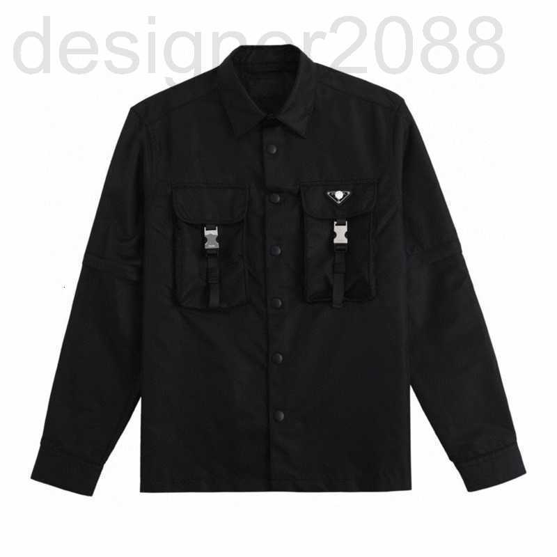 

Men' Jackets Designer Jacket Coat Fashion Detachable Long Sleeve New Function Casual Button Top Coats T974, Black