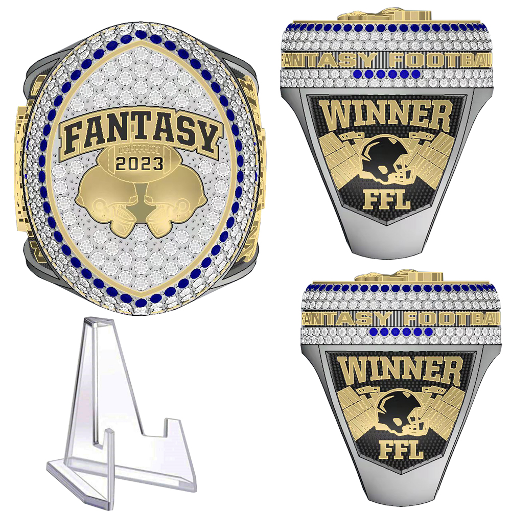 

Drop shipping 2023 fantasy football championship ring with stand